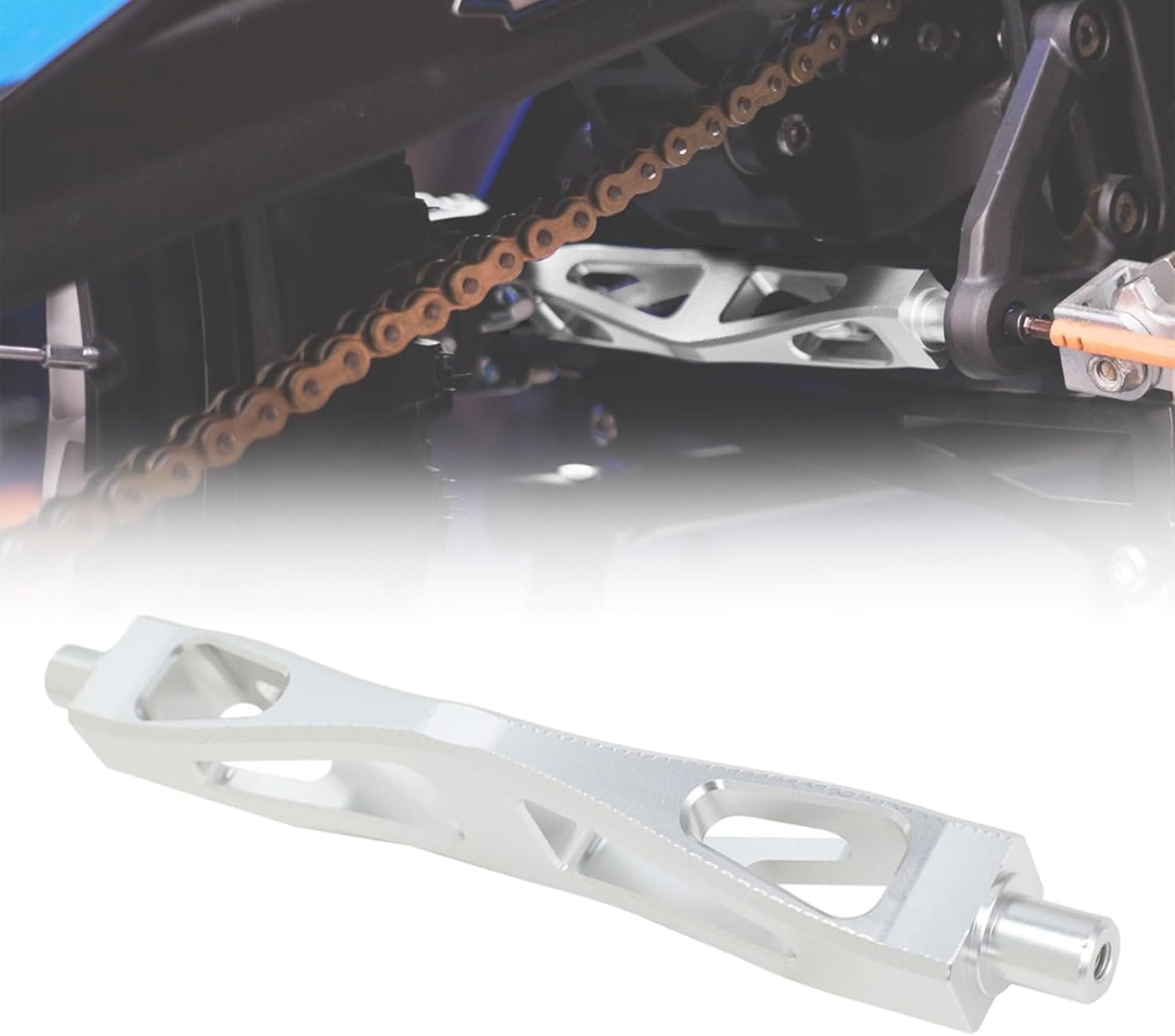CHANGCHENG Motorcycle Foot Pegs Bracket Talaria Footpegs Holder Reinforced Lever Rest Bracket Support Brace for Talaria Sting MX3 MX4 MX5 Electric Dirt Bike Silver