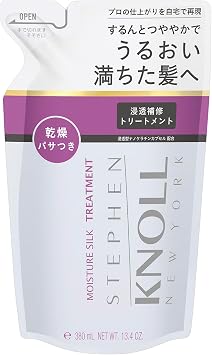 Steven Nol Moisture Silk Treatment Refill, 12.8 fl oz 380 ml, Dried, Pasa Amino Acids
