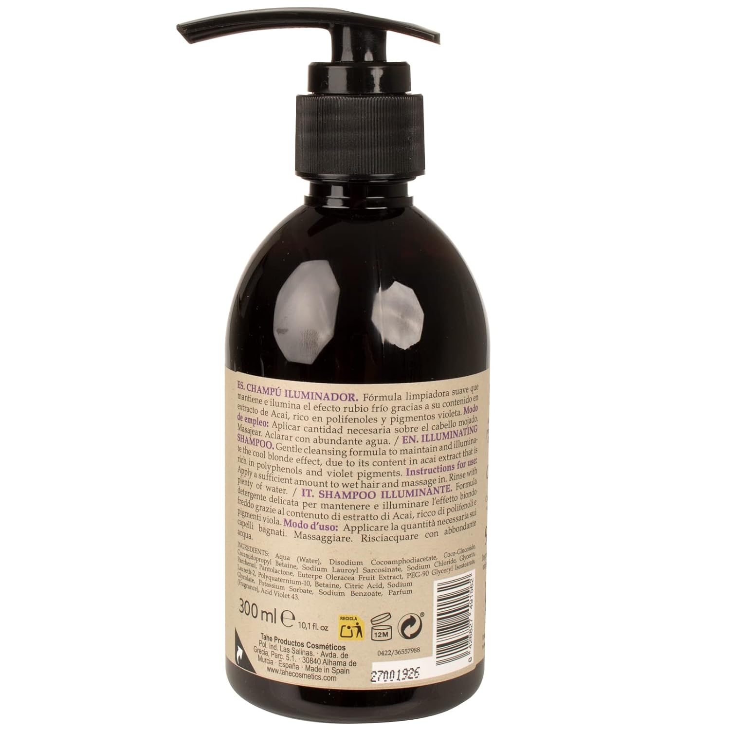 Tahe Organic Care Illuminating Shampoo Cool Blonde Effect, 300ml