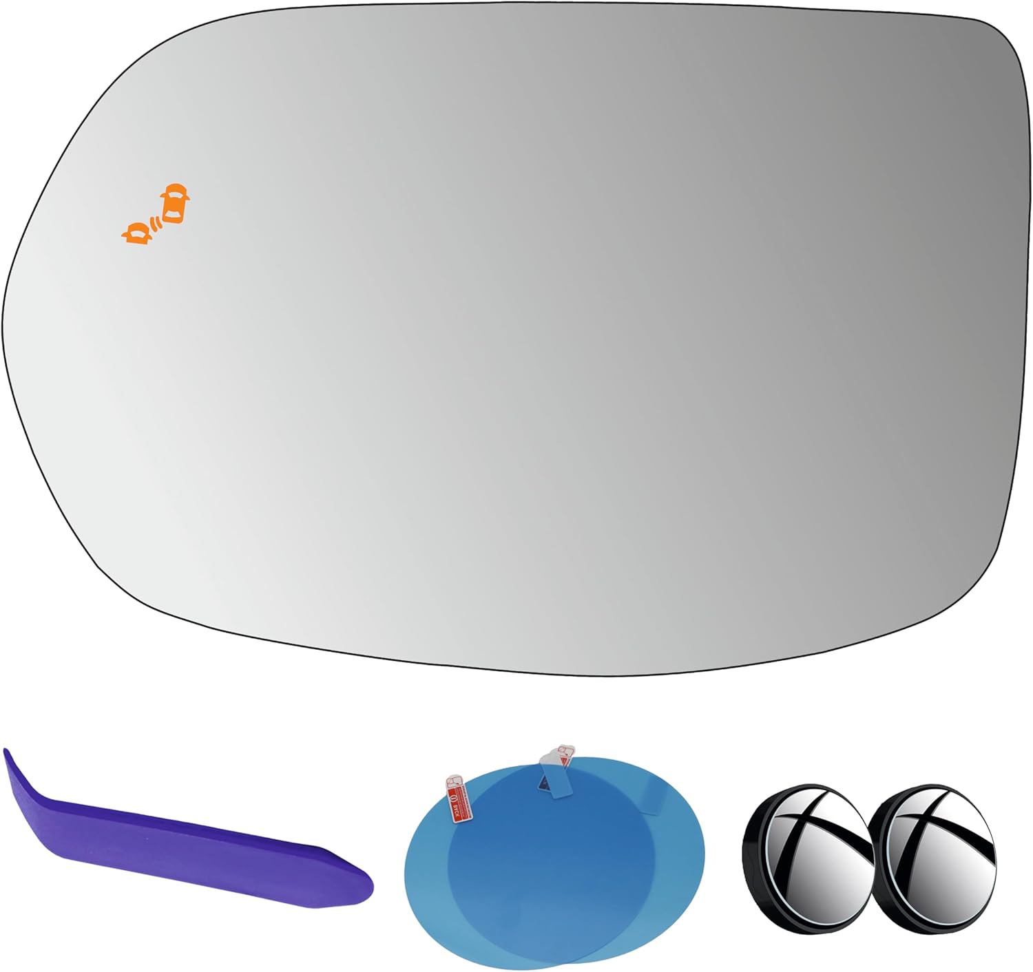 EAP Driver Side Mirror Glass Compatible with Honda CR-V 2017-2022, Heated with Blind Spot 76253TLAA32 HO1324124