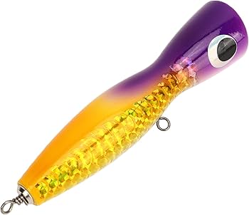 Amazon.co.jp: 大型ウォーターポッパー、反射バスウッド魅力的な色