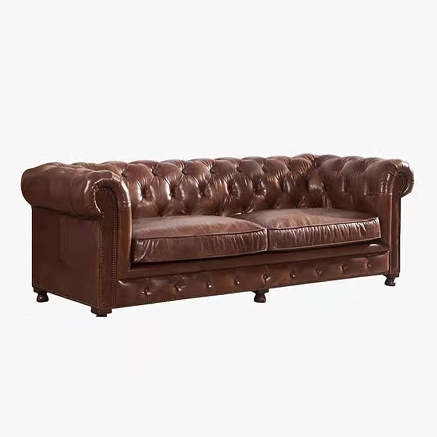 Leather Recliner Sofa Set, Single/Double/Triple Seat Living Room Leather Couch, Modern Recliner Couches with Armrest for Home Theater/Office Triple