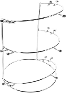 Three-tier Crown Display Rack Metal Headband Holder for Bridal Headpieces Jewelry Organizer for Home Elegant Storage for Crowns and Hair Accessories