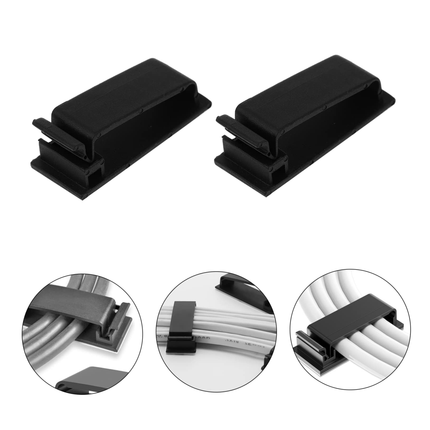 Hemobllo 80stücke Selbstklebende Kabelorganizer Clips Für Effektives Kabelmanagement Aufbewahrung Von Usb-kabeln Ladekabeln Und Kopfhörern