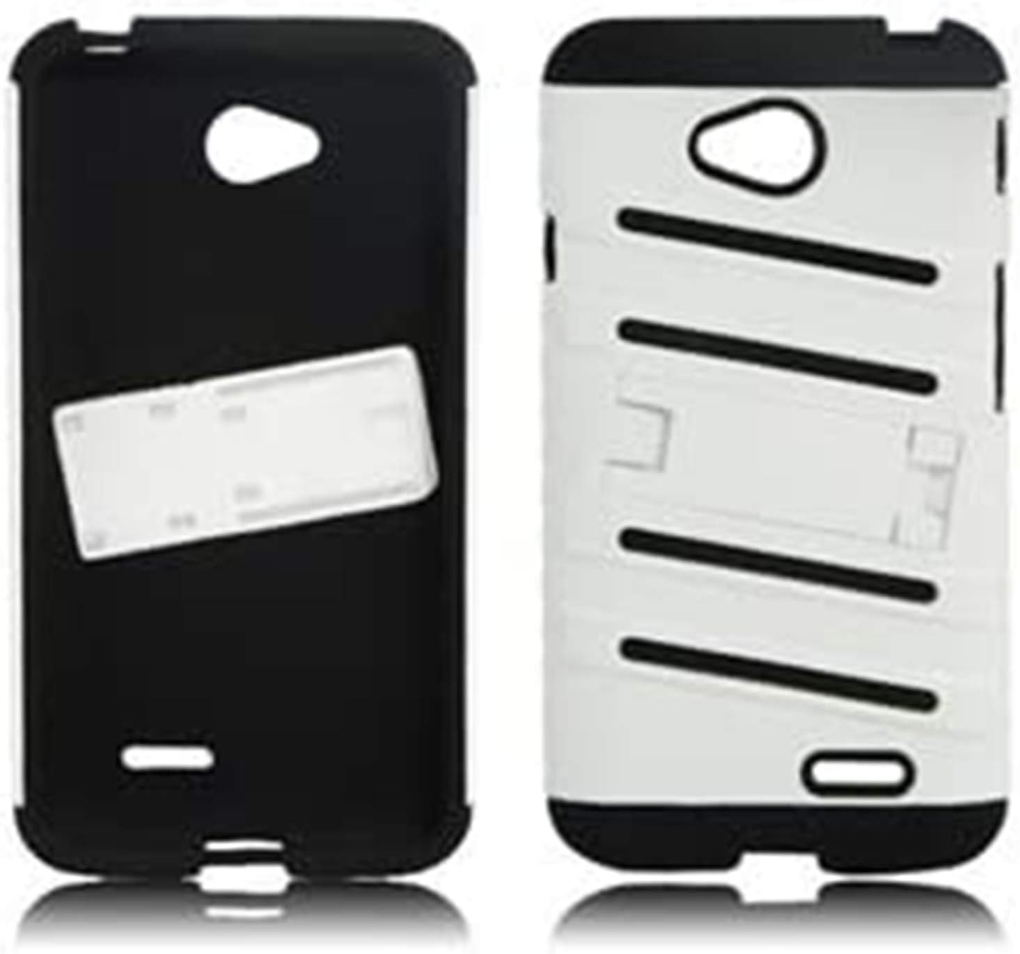 LG L90 Case, [Babawireless] Hybrid Impact Resistant LG L 90 Shockproof Tough Case Rugged Hard Plastic Dual Layer Hybrid Full-Body Protective Case for LG L 90 - White