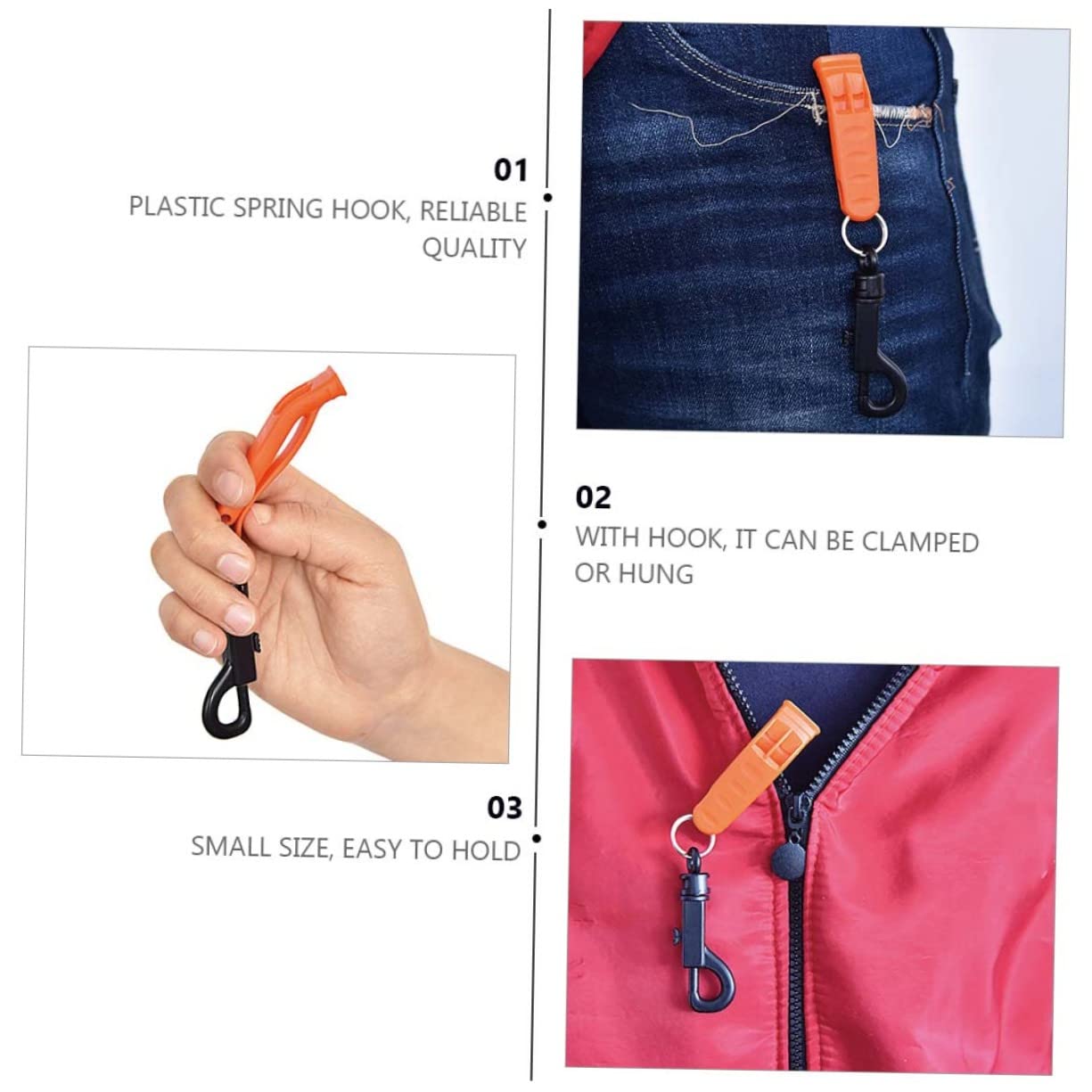 POPETPOP Fischietto D'emergenza Palestra Whistle Sopravvivenza Escursionistica Fischio Fischietto di Plastica da Campeggio Fischietto di Sopravvivenza in Plastica Orange