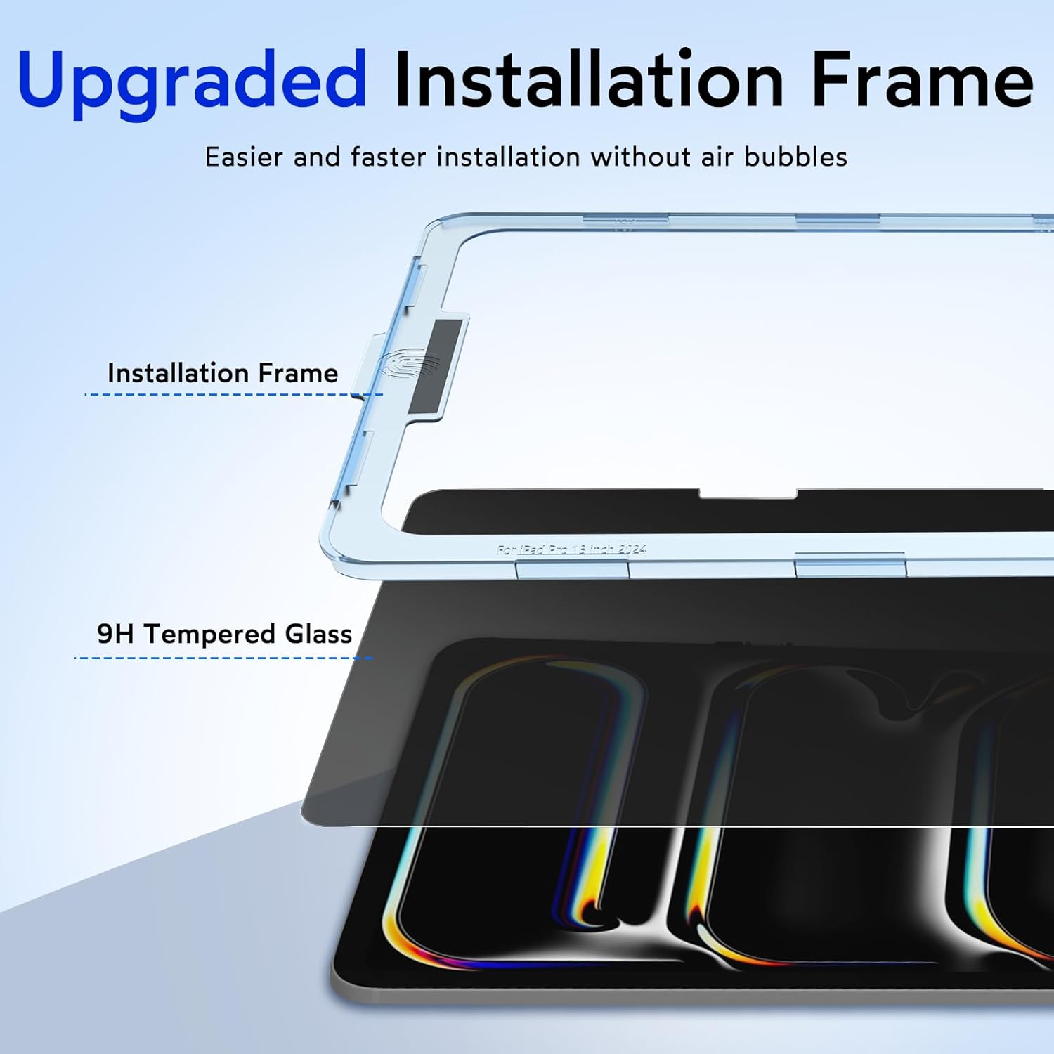 「iPad Pro（M4）11インチ / 13インチ」、「iPad Air（M2）11インチ / 13インチ」対応の保護フィルムを5月下旬に販売開始！  | 株式会社アスデック MOBDIK プライバシースクリーンプロテクター iPad Pro 13インチ 2024 M4対応 [アンチスパイ] [9H強化ガラ