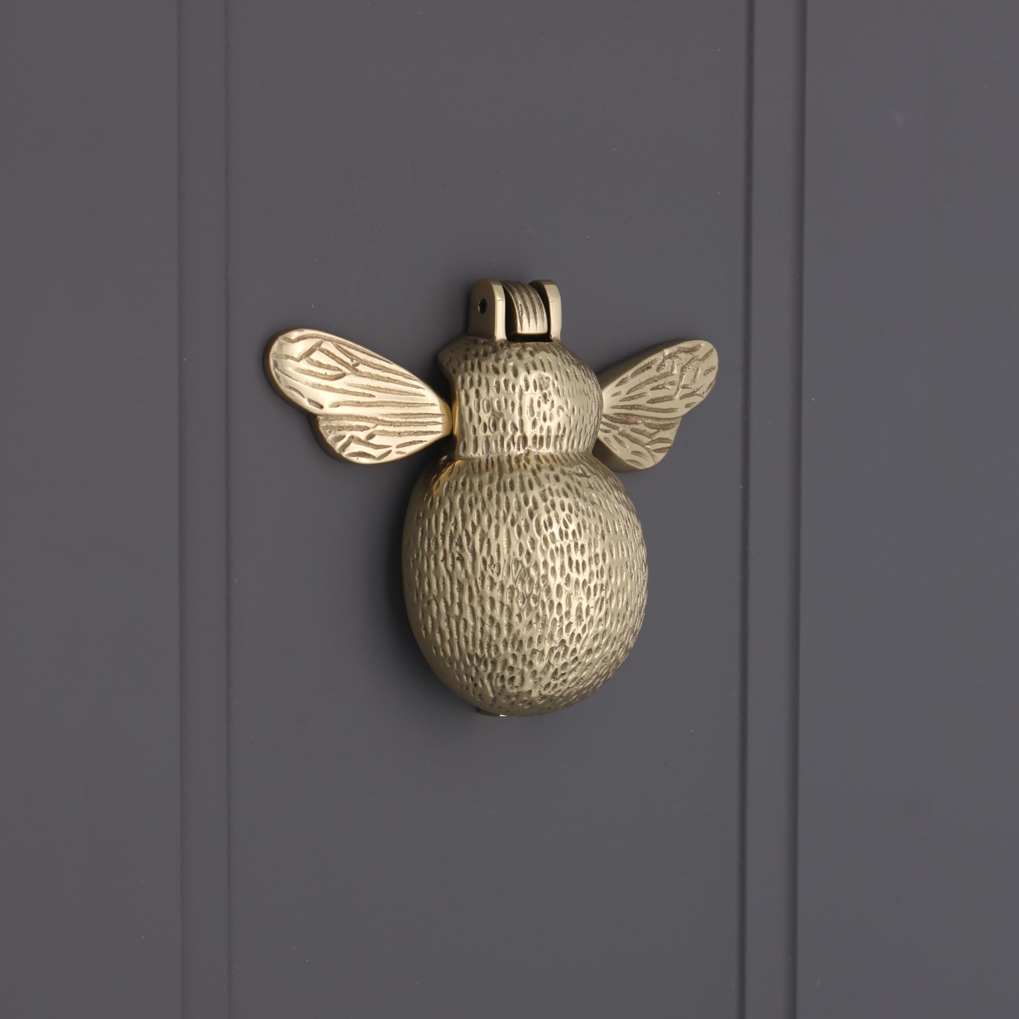 Infinity Decor Polished Brass Bumble Bee Door Knocker - High Quality Solid Brass Front Door Knocker for Entrance Door Gate Furniture - Image 2