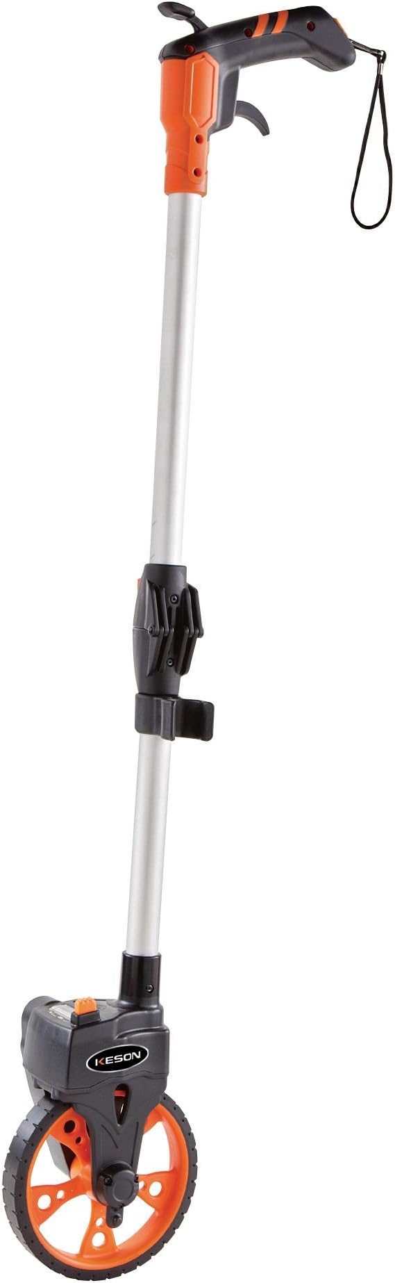 Keson RRT6M Measuring Wheel with Handle Brake and Reset (Graduations: m, dm), 45.7 CM, Orange/Black