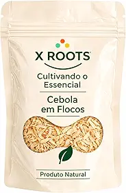 Cebola Branca em Flocos X Roots 100g – Tempero Desidratado Natural | Praticidade e Sabor para Receitas