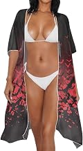 Long Sarong Coverups for Women Swimwear Cover Ups Polyester Bikini Wrap Dress Lightweight Swim Sarongs