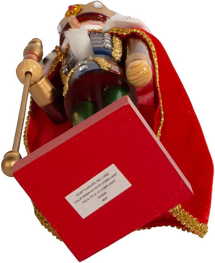 Kurt S. Adler 15-Inch King Nutcracker with Cape
