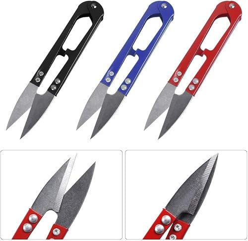 UCEC 24 Pack Thread Snips Sewing Snips Small Scissors, Compact Crochet Thread Cutter & Yarn Cutter Mini Sewing Scissors for Stitching, Embroidery, Knitting, DIY Craft Tools (COLOR RANDOM) - Thumbnail 3