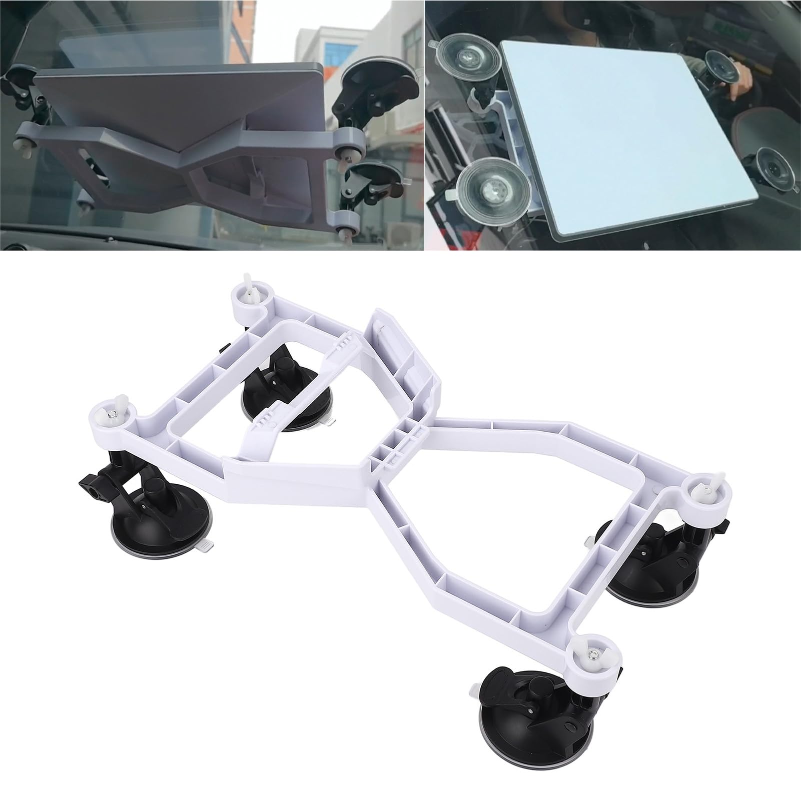 Generic Uchwyt do Szyberdachu Samochodu, Uchwyt Antenowy z przyssawką do Mini, Gumowa Obudowa z Włókna Szklanego PC, 4 Przyssawki 10 Kg, Montażu na Szybie Samochodu Wewnątrz lub na Zewnątrz łodzi