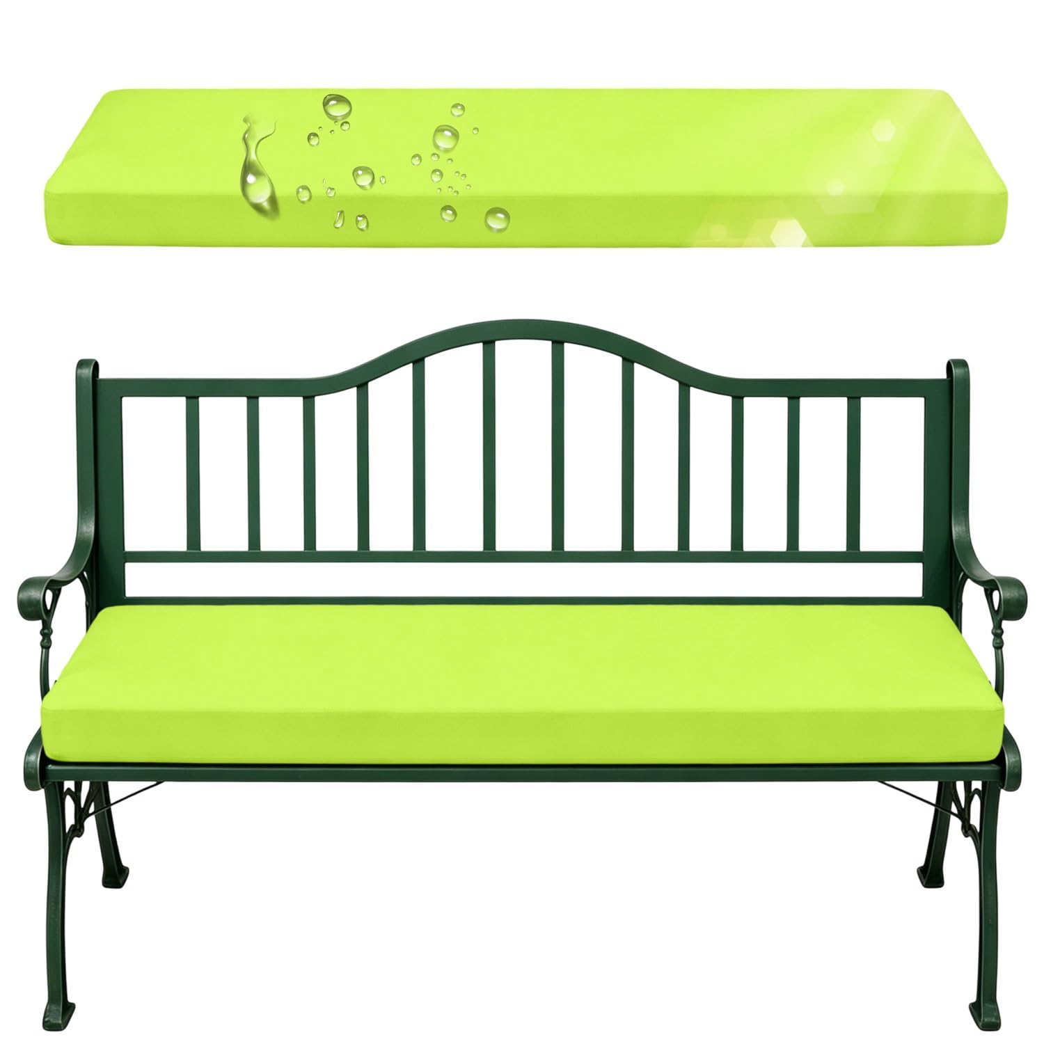 Coussin pour banc de jardin étanche idéal pour des longs repas d'été sur la terrasse