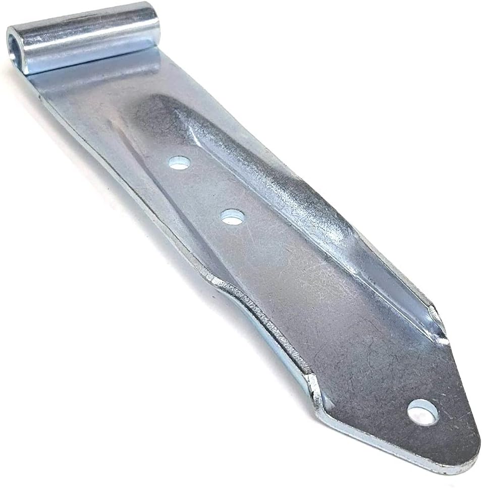 Aurora Steel Metallic Zinc Plated Utility Style 3-Hole 3" x 12" Door Hinge Semi Commercial Truck Trailer