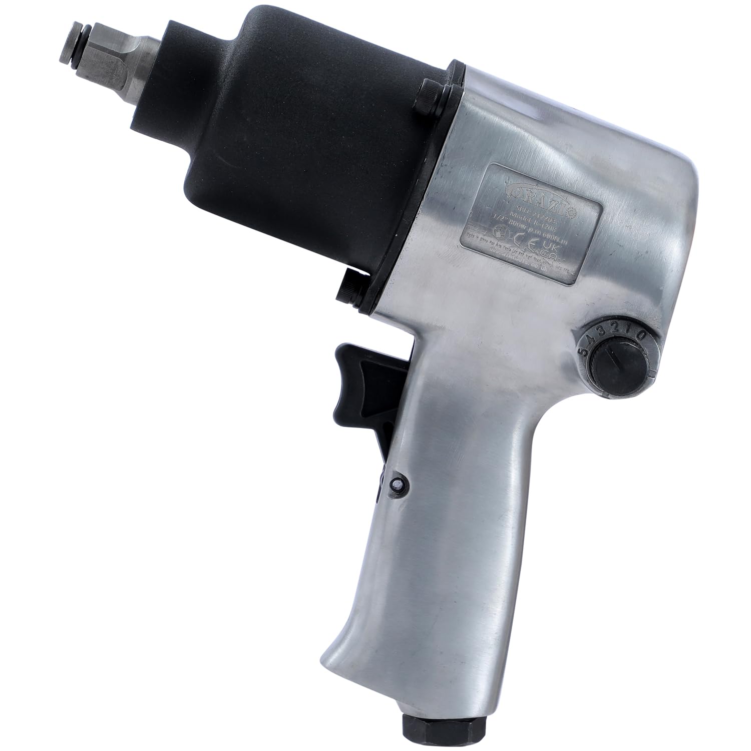 ORAZIO Avvitatore a Impulsi Pneumatico 1/2" 600 Nm Chiave a Percussione ad Aria Svita e Avvita per Ruote Auto Furgoni Moto Garage Utensile Pneumatico (Budget)
