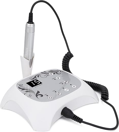 UniMarket® Nail Drill Machine, Ergonomic Handle Nail Pedicure Machine Professional Adjustable Speed for Home for Nail Sho...