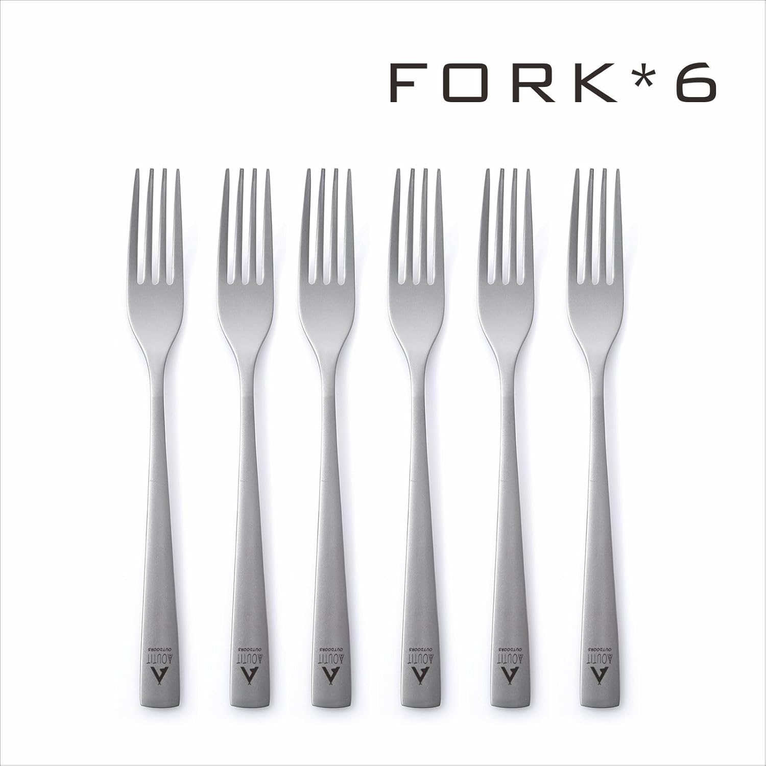 Titanium Spoon Camping Long Handle Fork Lightweight Camping Spoon for Outdoor Picnic Backpacking Flatware Hiking Travel Picnic spoon&fork (6 pcs forks)