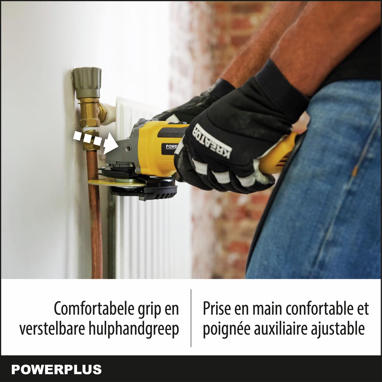 POWERPLUS POWX06250 Smerigliatrice angolare gioco 2000 W Ø 230 mm + 750 W Ø 115 mm - 4 AC
