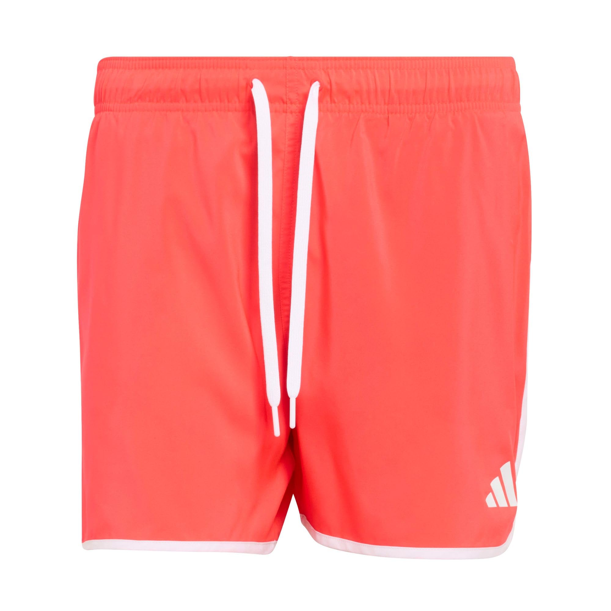 adidas Men's Water Reactive Graphic Swim Shorts 5 INCH, Lucid red/White, S