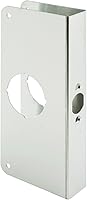 Vista 1 de Prime-Line MP9452 Refuerzo para Cerraduras y Puertas, 1-3/8 in. x 2-3/4 in., Acero inoxidable, Acabado Natural (Solo Paquete)