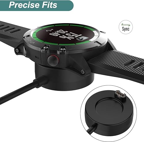 Miniatura 3 de Cargador para Garmin Forerunner 965 955 945 935 745 265 255 245 55 45, Approach S10 S12 S40 S42 S60 S62 S70, Fenix 7 7S 7X, Vivoactive 3 4 4S,
