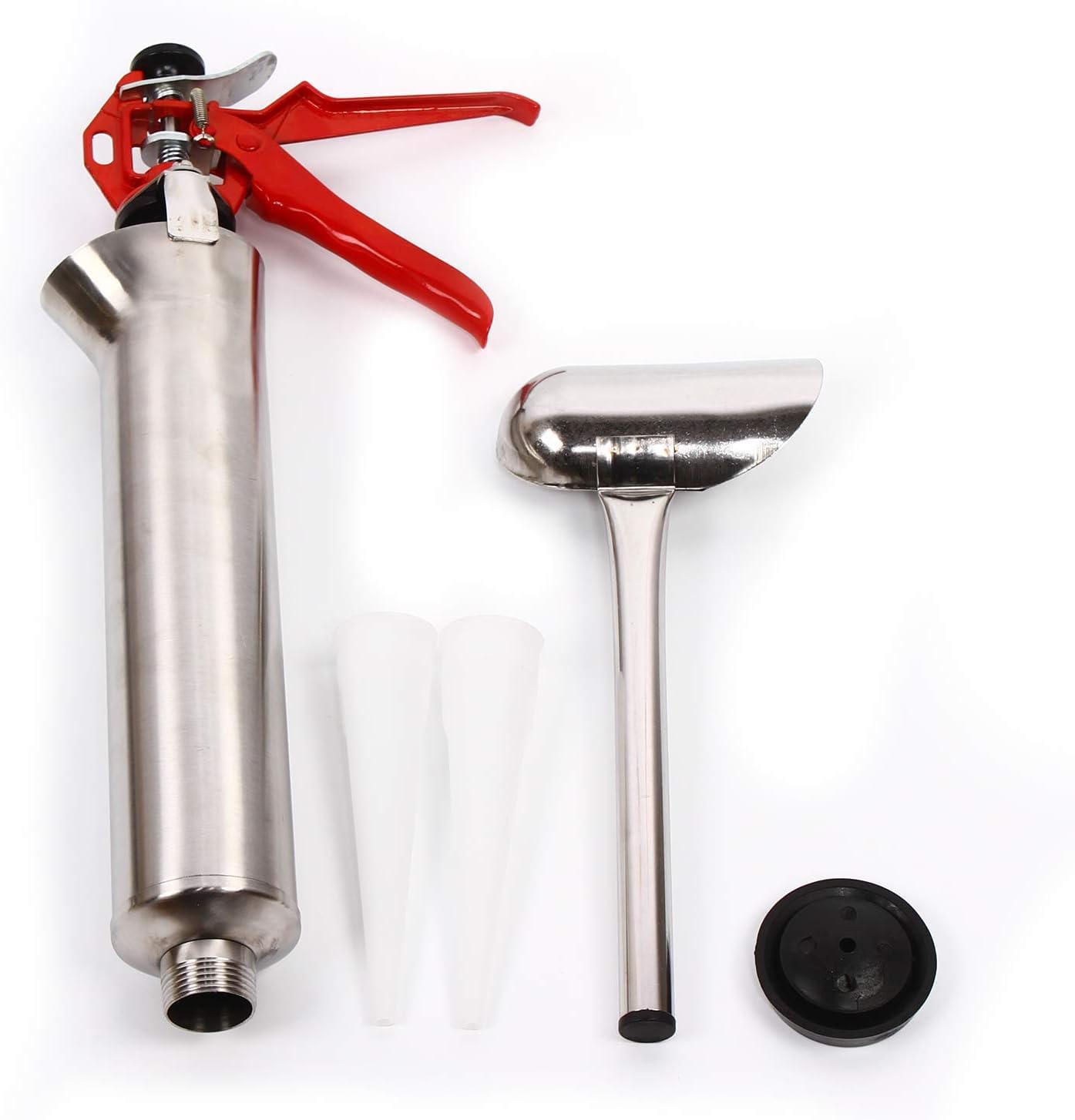 Pistolet à joints - Pompe à mortier - Idéal pour les travaux tels que le rejointoiement des murs - Longueur : 51 cm - Diamètre : 6,2 cm