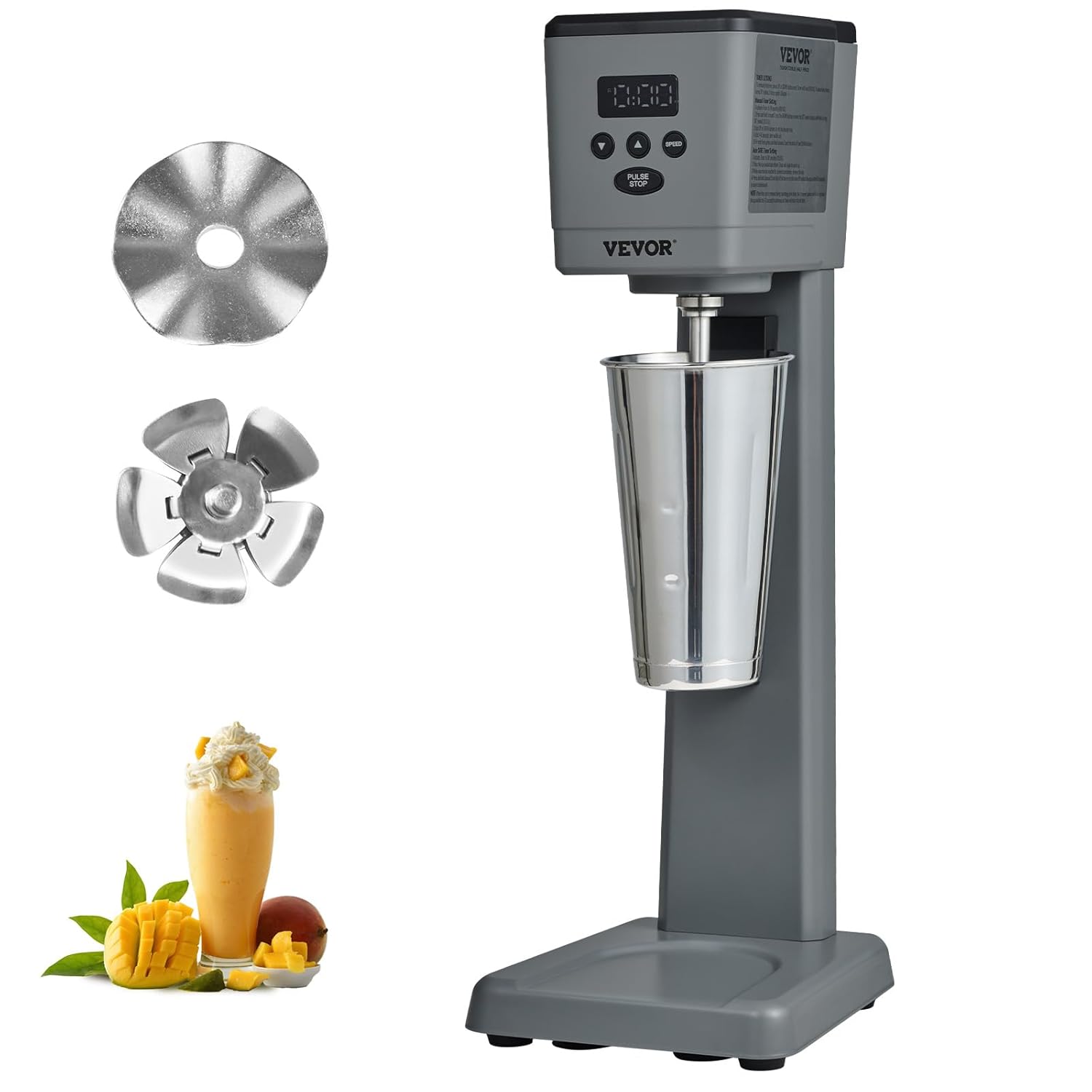 VEVOR Milkshake Maker, 375W Electric Milkshake Machine