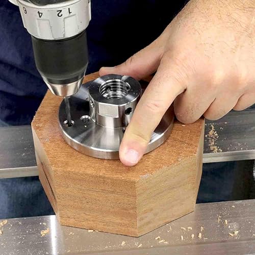 Miniatura 2 de Hurricane Turning Tools, Placa frontal de acero de 3" para torno de madera, M33 x 0.138 in