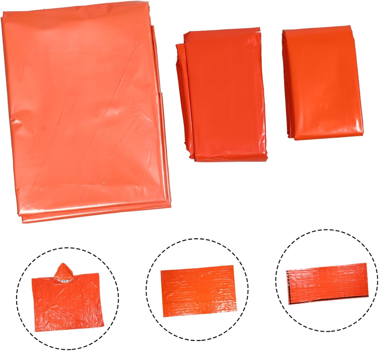 KOMBIUDA Emergency Sleeping Sack Packable Camping Blanket Thermal Blanket Survival Sleeping Sack Outdoor Camping Tool Heavy Duty Emergency Travel Tent Raincoat