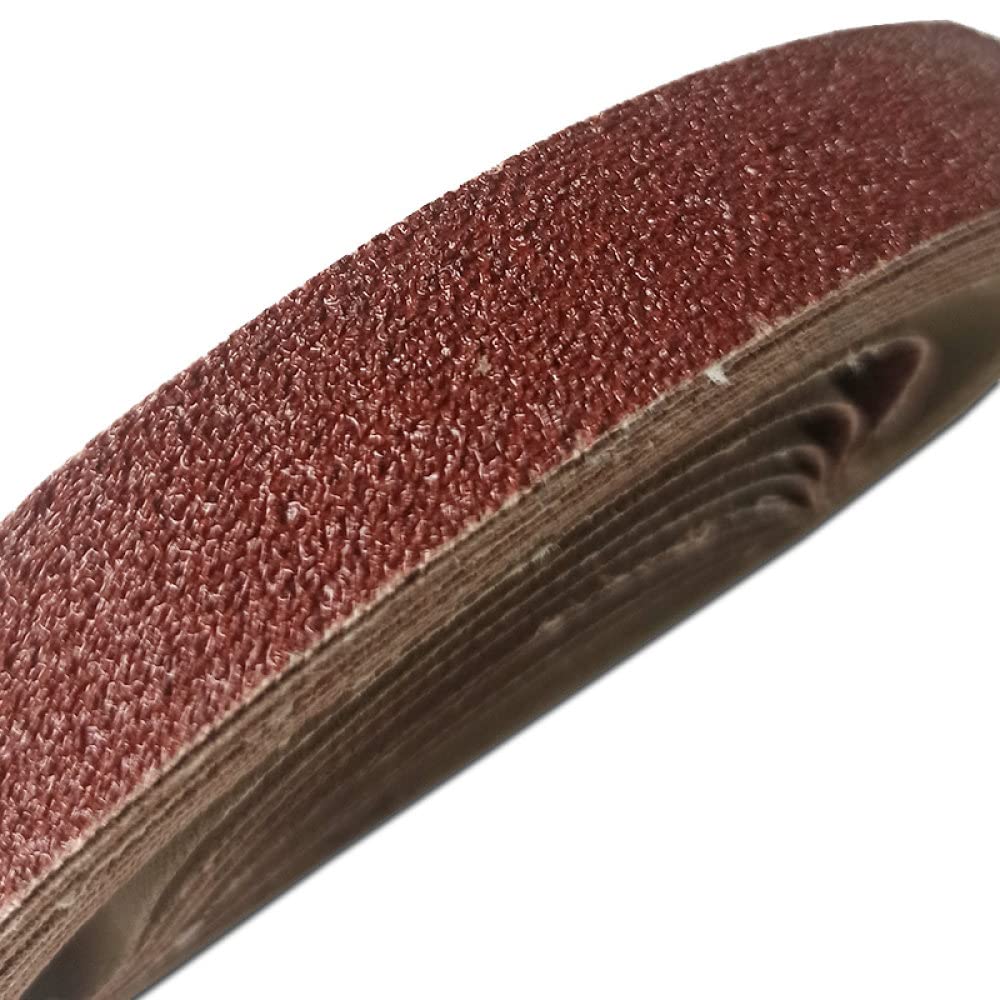 Nastri abrasivi 340mm * 18mm P36 - P2500 Nastro abrasivo per schermo abrasivo per legno Morbido metallo Levigatura Lucidatura Nastro abrasivo Sabbia 1/3 pezzi, 120, 3 pezzi