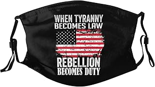 When Tyranny Becomes Law-Rebellion Becomes Duty Premium Pleated Reduces Heat Moisture Masks Enhanced Comfort Women Men6 Black