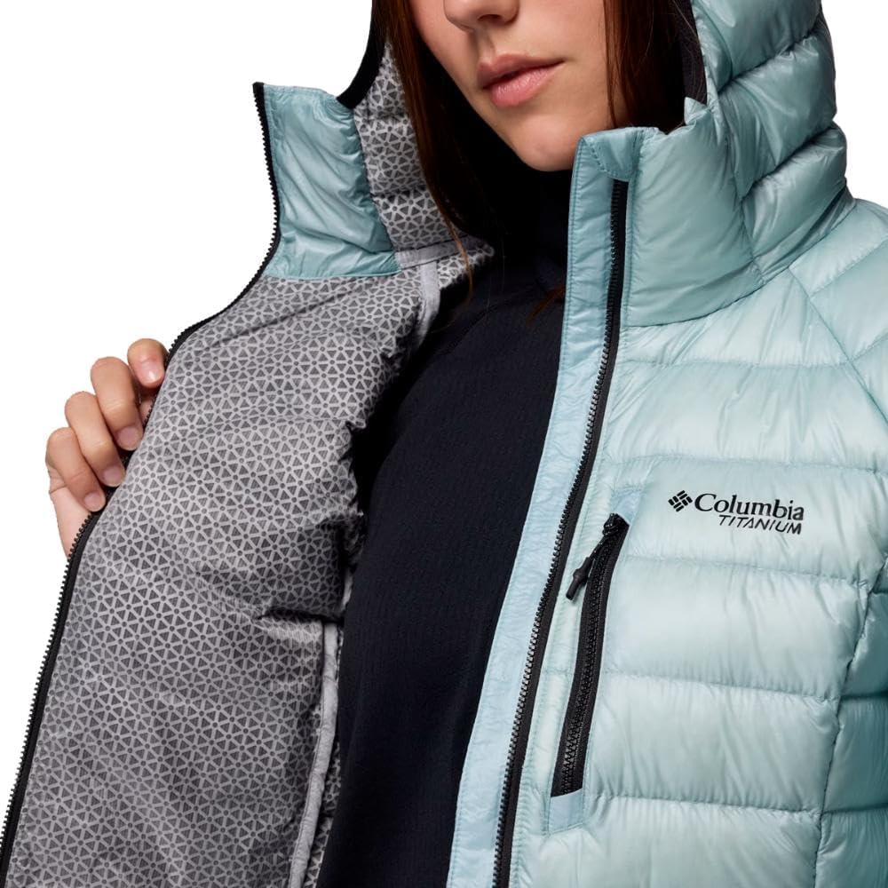 Columbia womens Arctic Crest™ Down Hooded Jacket - Image 4