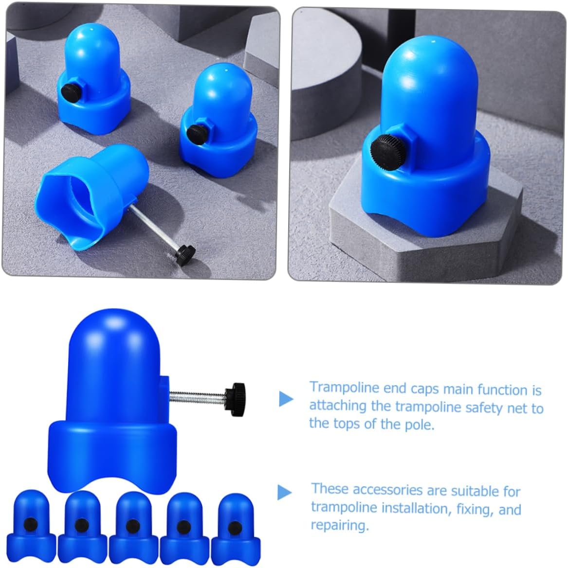 BESPORTBLE Small Trampoline Caps Trampoline Foam Pole Sleeves Accessoire Trampoline Jumptek Trampoline Awning