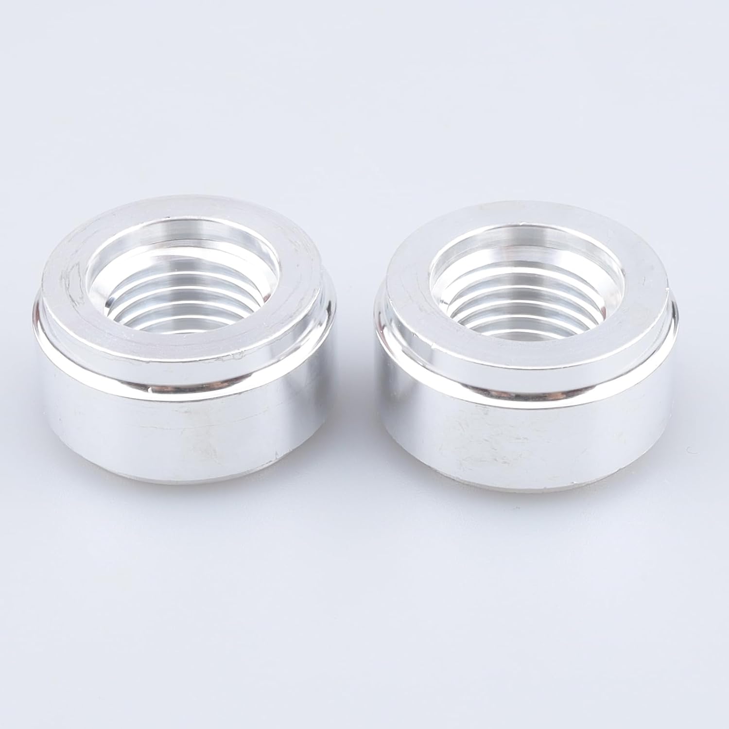 AC PERFORMANCE Female Metric M14 x 1.5 Weld On Bung Weldable Fuel Tank Fitting Aluminum, Pack of 2