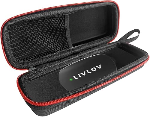 Estuche rígido de viaje para correa de pecho para monitor de frecuencia cardíaca LIVLOV
