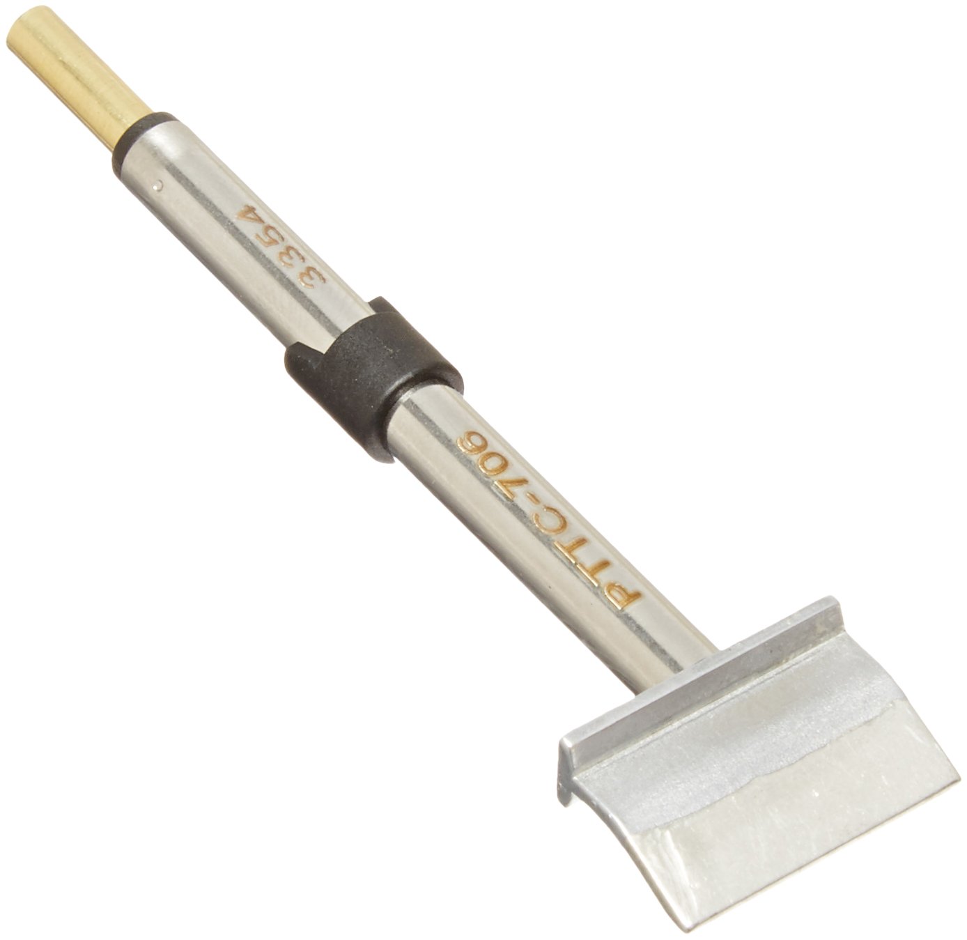 Metcal PTTC-706 PTTC Series Tweezer Cartridge for Most Standard Applications, Blade Bent 22 Degree, 412 Degree C Maximum Tip Temperature, 0.7mm Tip Thickness, 20.5mm Tip Size, 12.7mm Tip Length