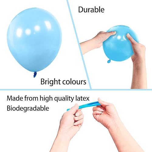 Miniatura 3 de 200 globos de 5 pulgadas de varios colores, globos de látex arcoíris para fiesta, cumpleaños, baby shower, aniversario, festival, arco de decoración