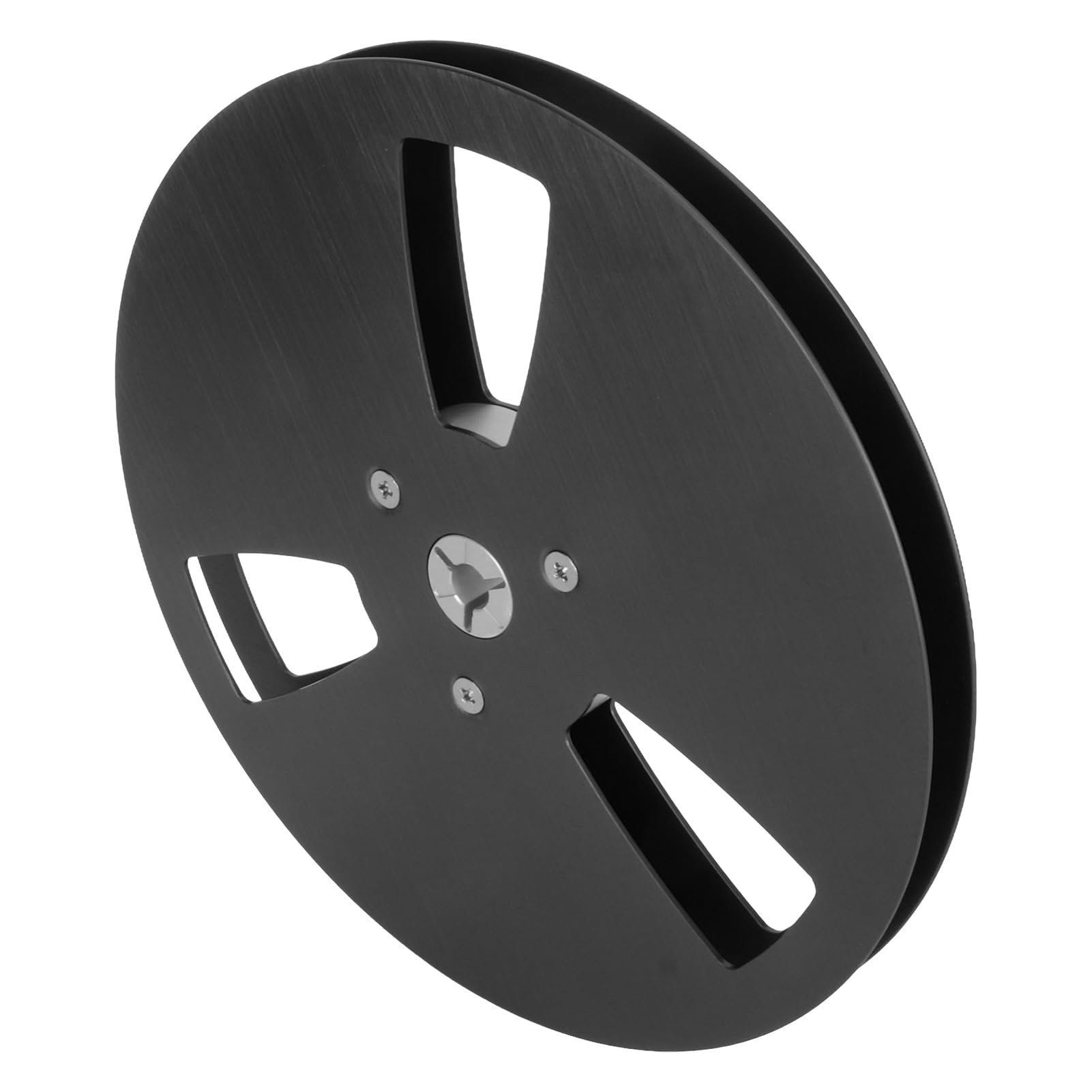 Ubersweet® Open Reel Sound Takeup Reel, Universal Easy Installation 1/4 7 Inch Empty Tape Reel Replacement for Recording (Black)-image-19