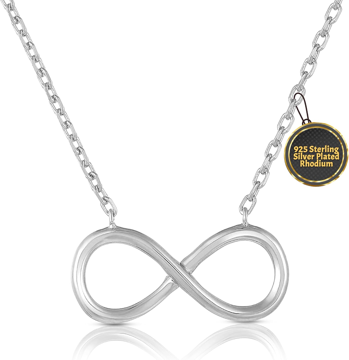 Infinity Necklace for women in 18K Gold Plated or 925 Sterling Silver Plated Rhodium I Trendy Figure Eight Infinity Heart necklace for teen girl I Love Friendship Jewelry I Statement Layered Necklaces I The Summer I Turned Pretty Infinity Necklace
