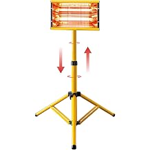 DATOUBOSS Infrared Paint Curing Lamp 2000W Shortwave Infrared Paint Baking Lamp Paint Dryer with Bracket