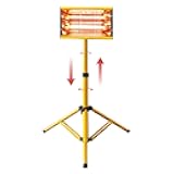 DATOUBOSS Infrared Paint Curing Lamp 2000W Shortwave Infrared Paint Baking Lamp Paint Dryer with Bracket