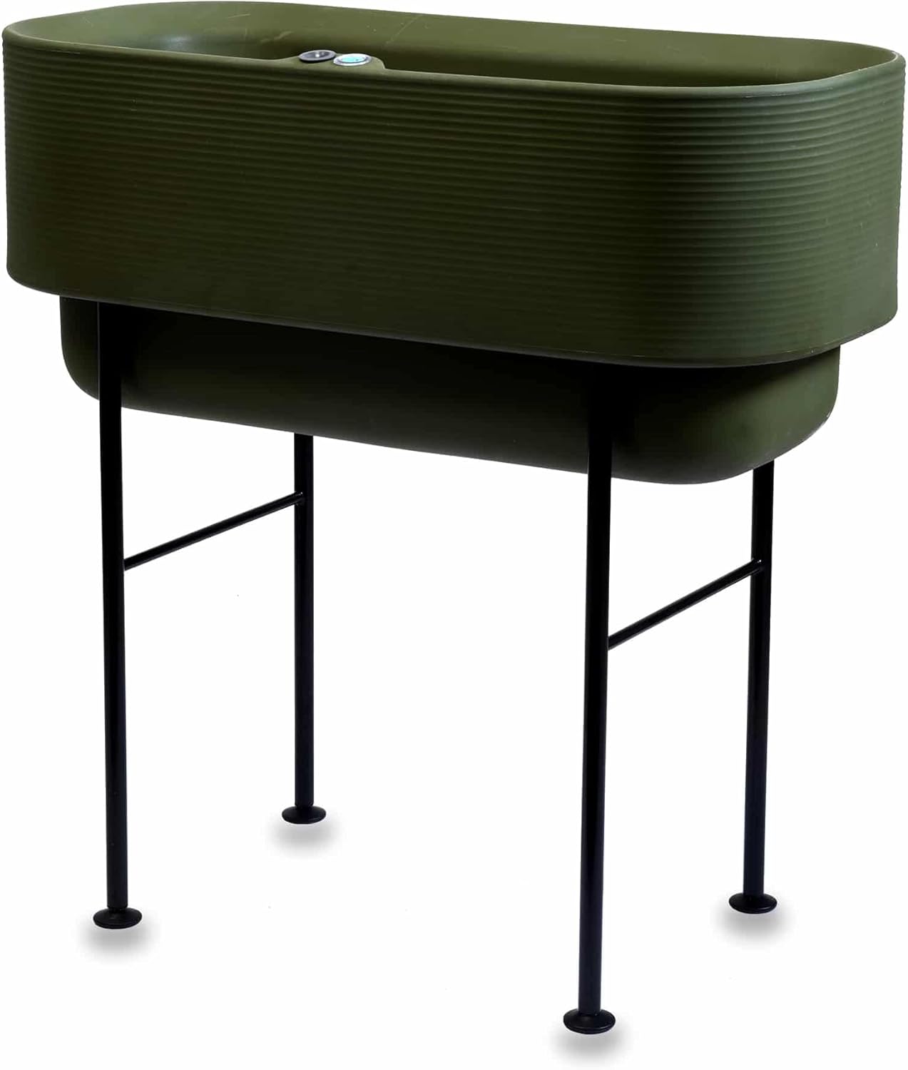 TruDrop Nest Self-Watering Raised Garden-Bed, Elevated Planter Box for Edible Gardening, Tomatoes, Herbs Planter -18" x 36" (Olive)