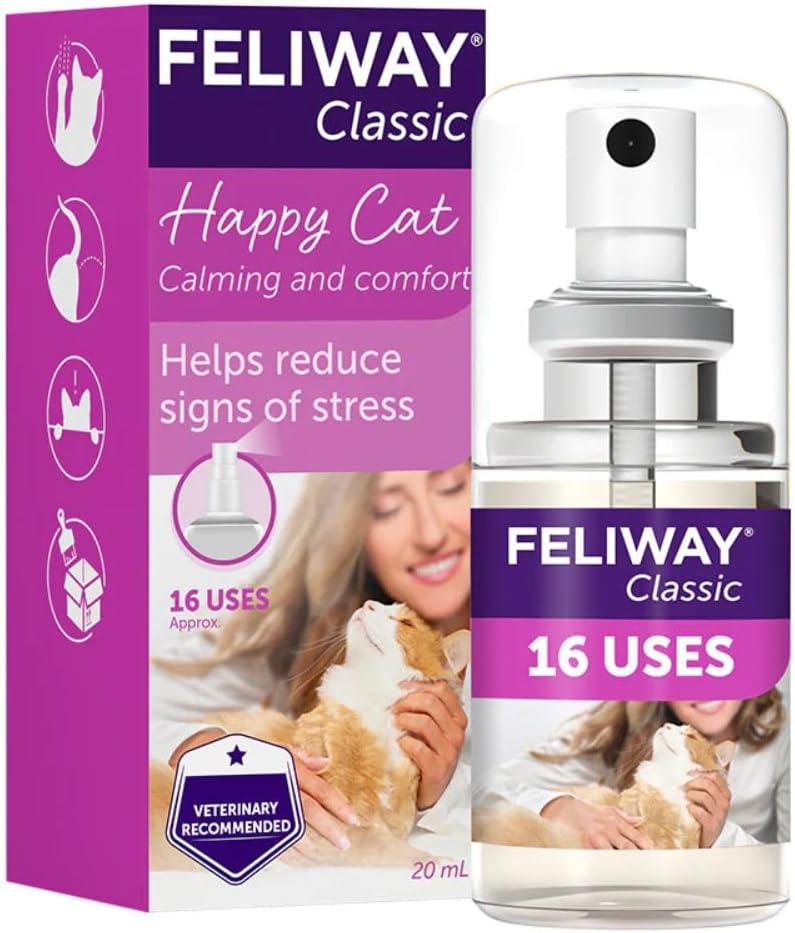 Image showcasing Feliway Classic 20ml Spray, 20ml Anxiety Relief Feliway Classic ...