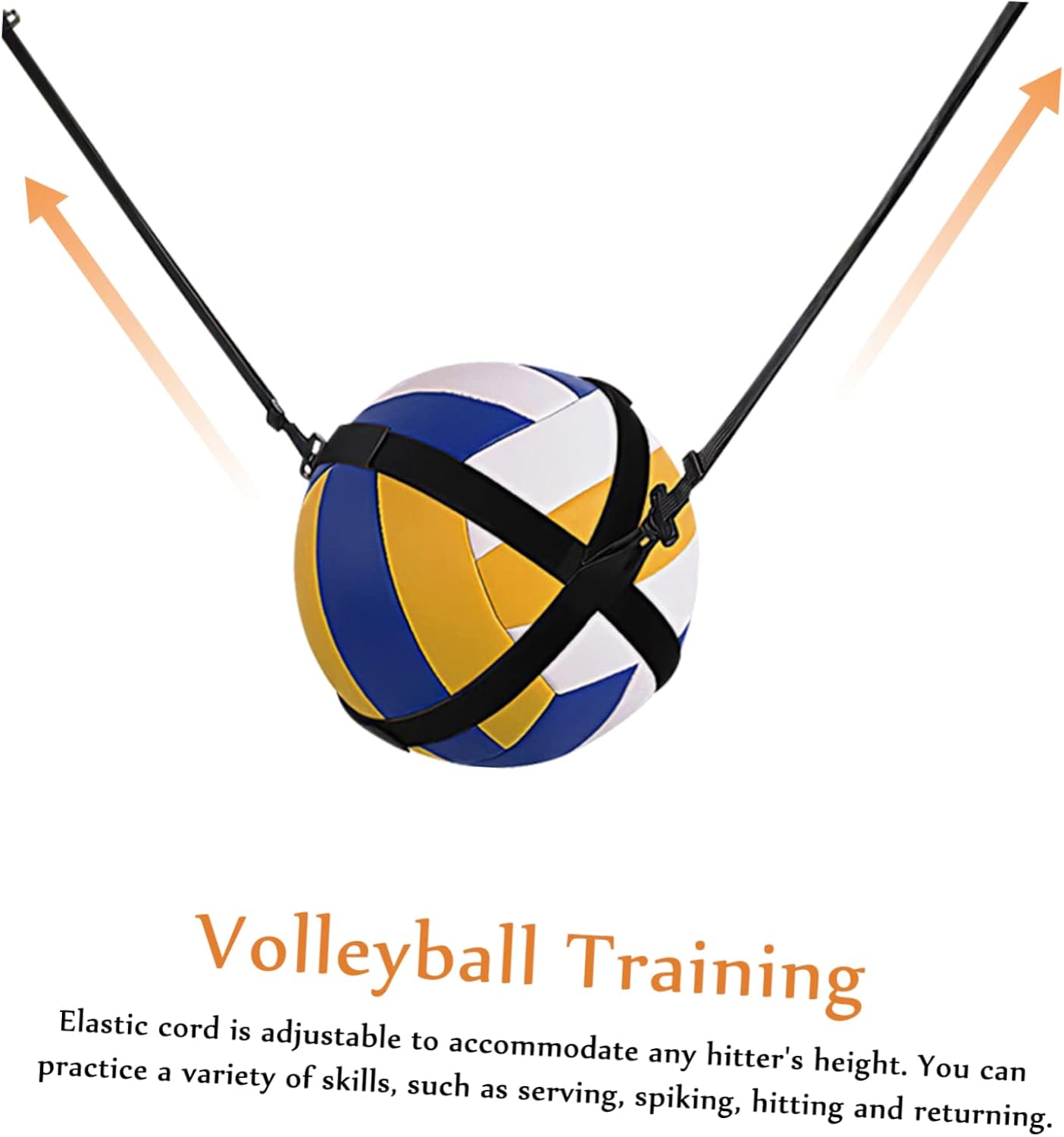 Adjustable Volleyball Spike Trainer Portable Nylon Strap for Girls Vertical Jump Training Equipment for Enhanced Serving and Spiking Practice
