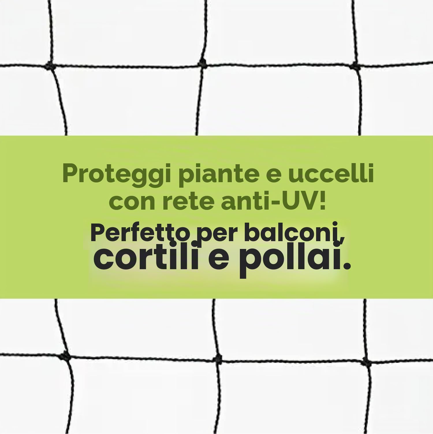 Rete in nylon anti uccelli, 127 x 150 m, protegge alberi da frutto, polli, giardini e voliere