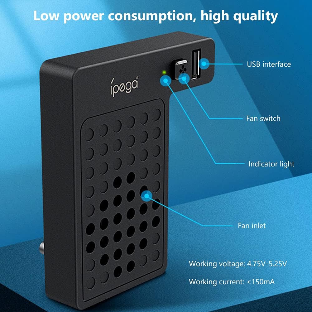 Joso Cooling Fan for Xbox Series X, Cooling System with Cooling Fan and 2.0 USB Port for Xbox Series X Accessories