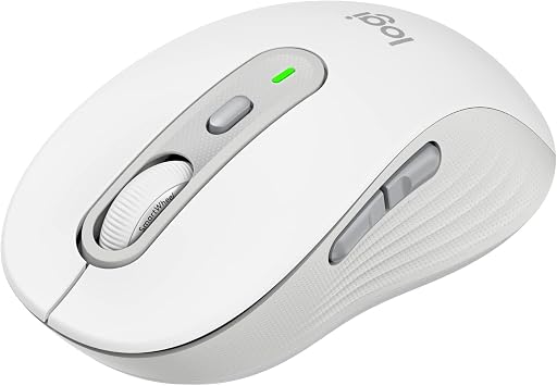 Logitech Signature M750MOW Silent Wireless Mouse, Quiet, Bluetooth, Logi Bolt, Not Compatible with Unifying, Windows, Mac, iPad, Android, Chrome OS, Scroll Wheel, M750 Regular, Off-White