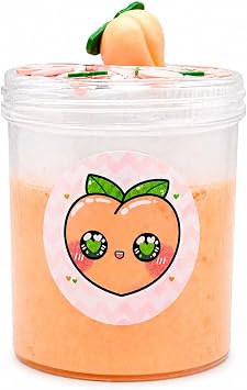 Hoshimi Slimes Peaches & Cream Butter Slime Ages 8+ 4oz Handmade Scented Soft Stretchy Sensory ASMR Gift